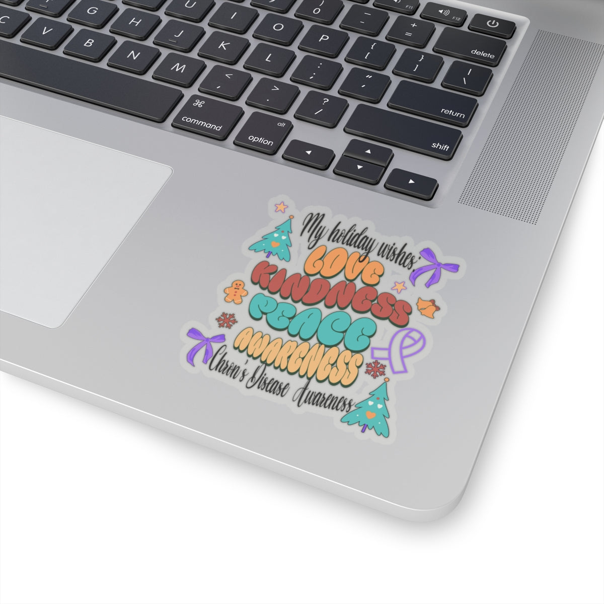 Chron's Disease Awareness Holiday Theme Kiss-Cut Stickers