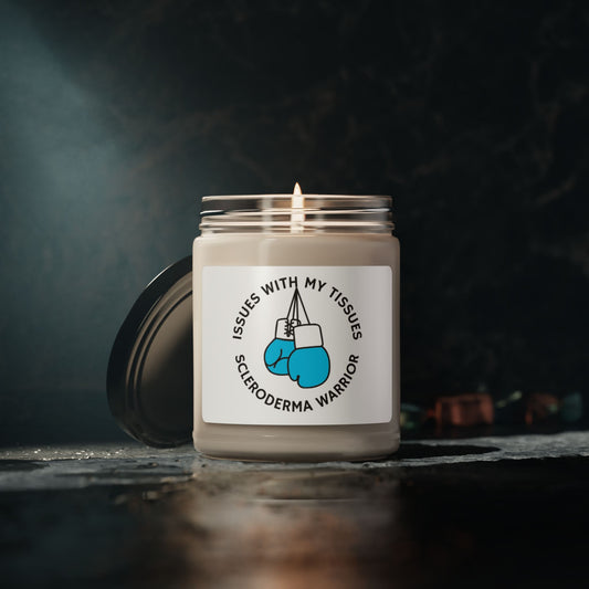 Scented Soy Candle, 9oz scleroderma warrior