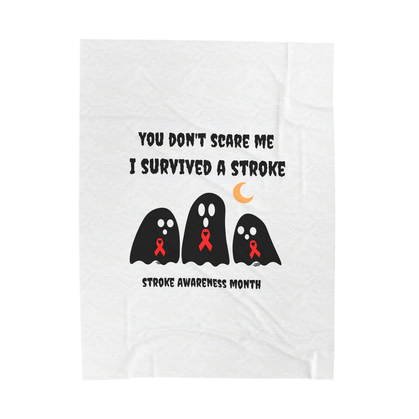 Stroke Awareness Halloween Velveteen Plush Blanket