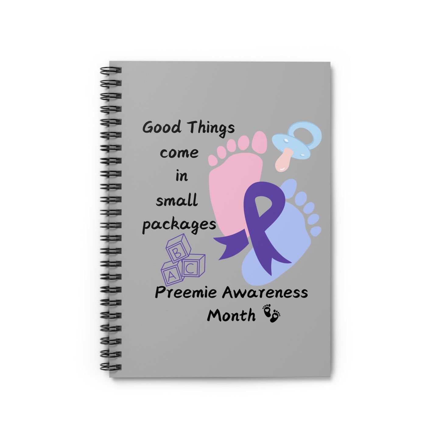 Preemie Awareness Prematurity Awareness Spiral Notebook - Ruled Line