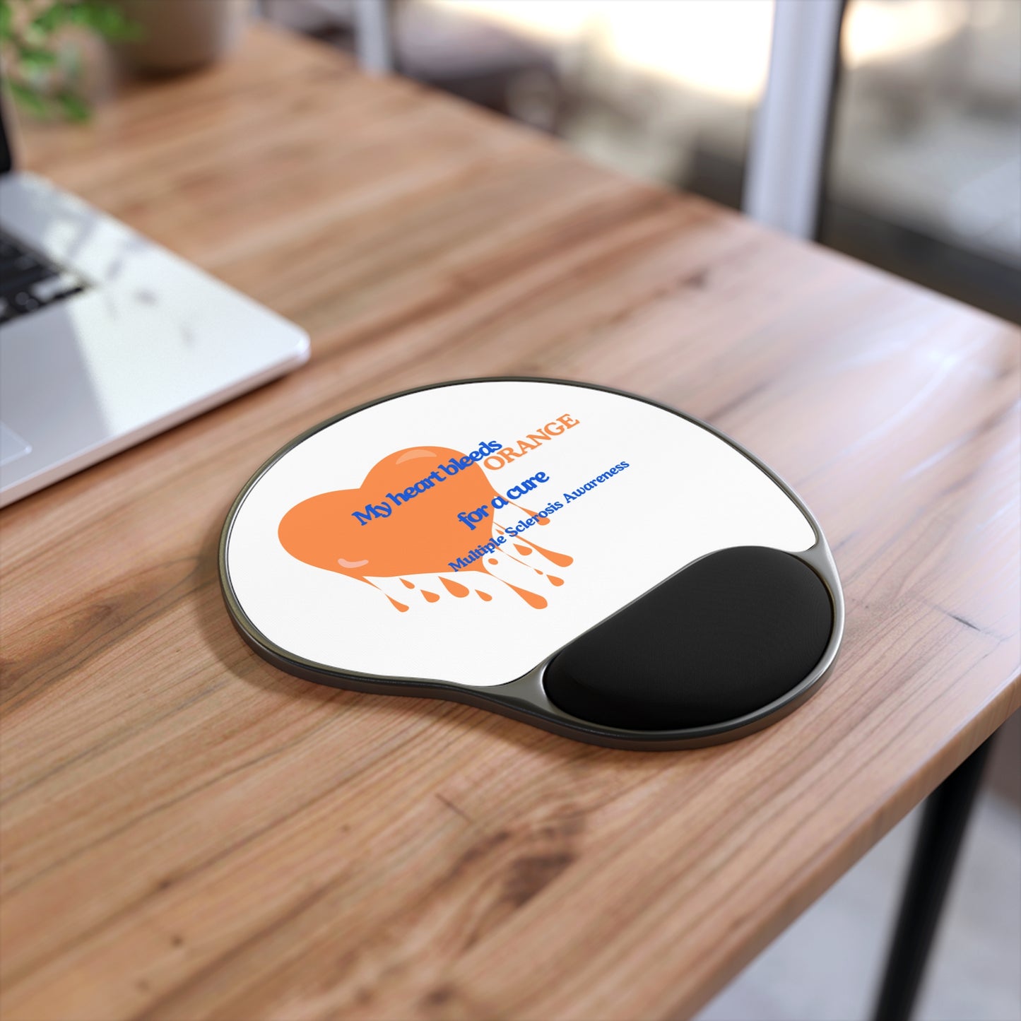 Multiple Sclerosis Awareness Mouse Pad With Wrist Rest