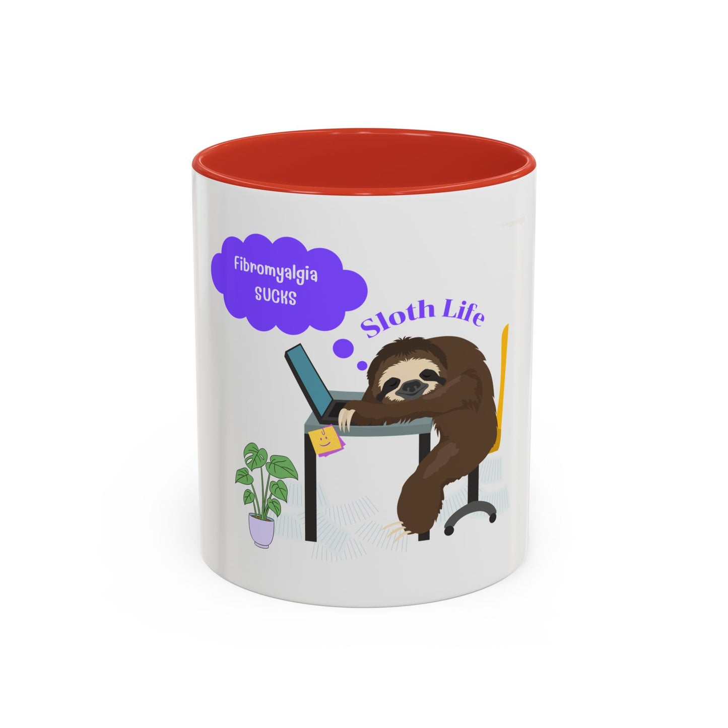 Fibromyalgia Sucks Accent Coffee Mug 11 oz