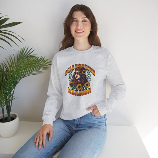 Scleroderma Warrior Hippie Unisex Crewneck Sweatshirt