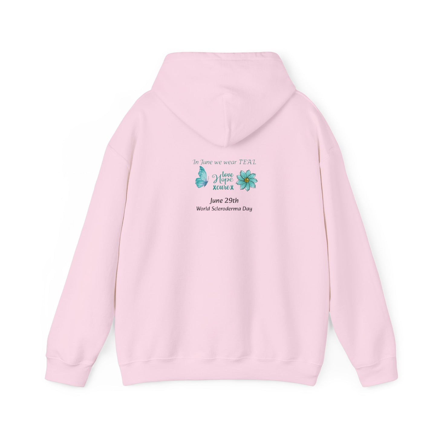 Scleroderma Awareness Teal June Unisex Heavy Blend™ Hooded Sweatshirt