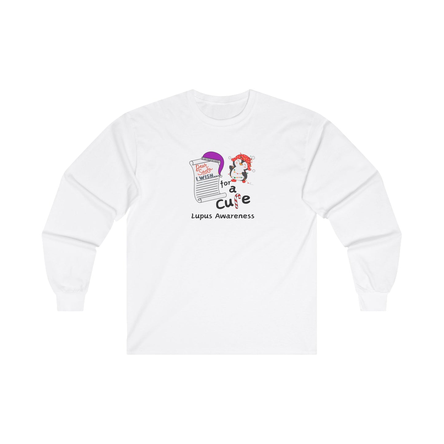 Unisex Ultra Cotton Long Sleeve Tee, Lupus Awareness, Holiday Gift Ideas