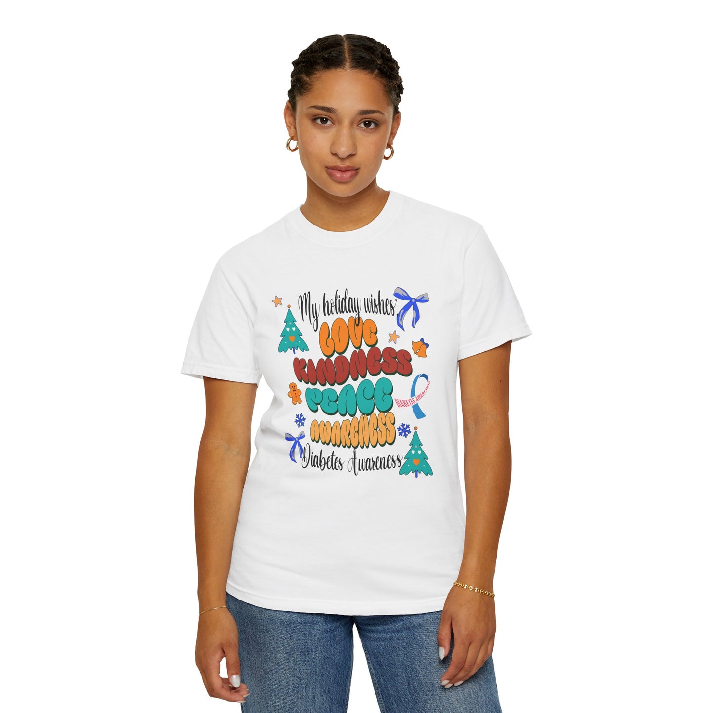 Diabetes Awareness Holiday Wishes Unisex T-shirt