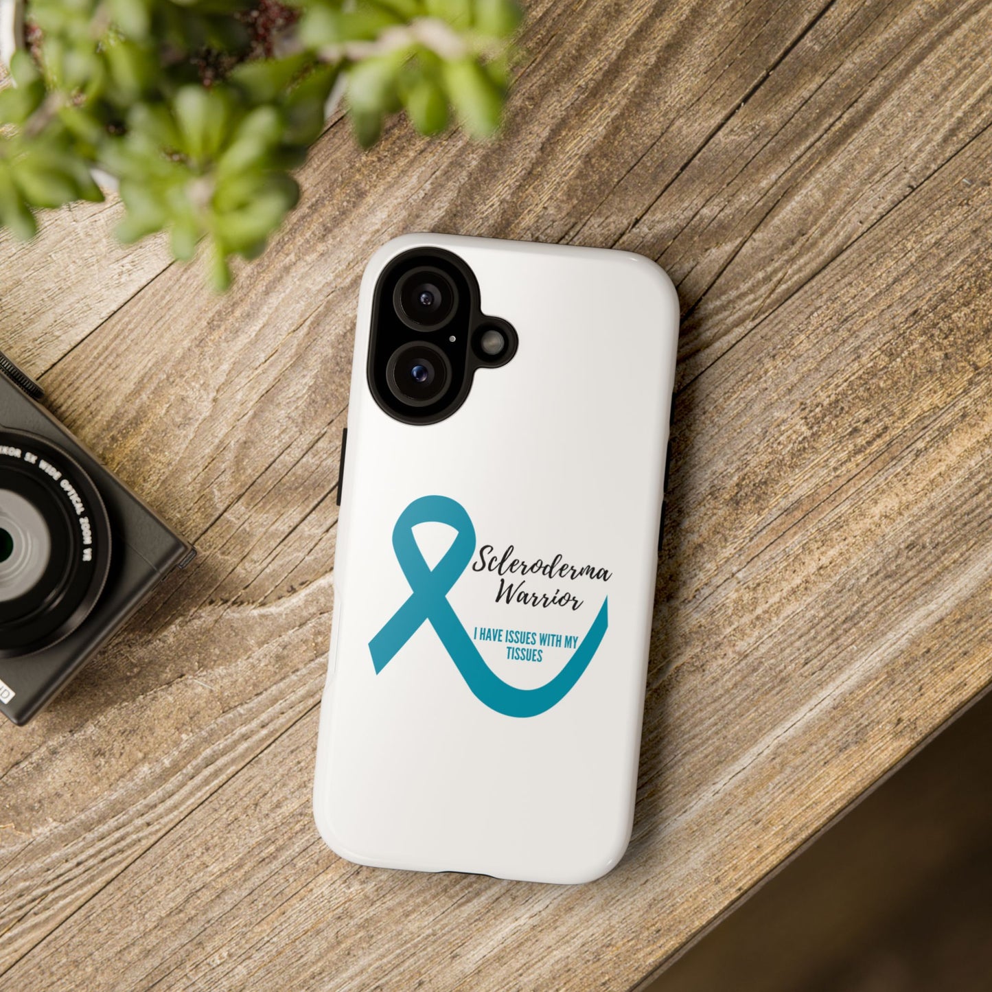 iPhone scleroderma warrior tough phone Cases