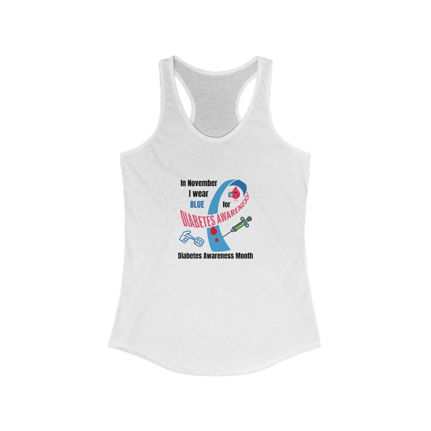 Diabetes Awareness Women's  Racerback Tank